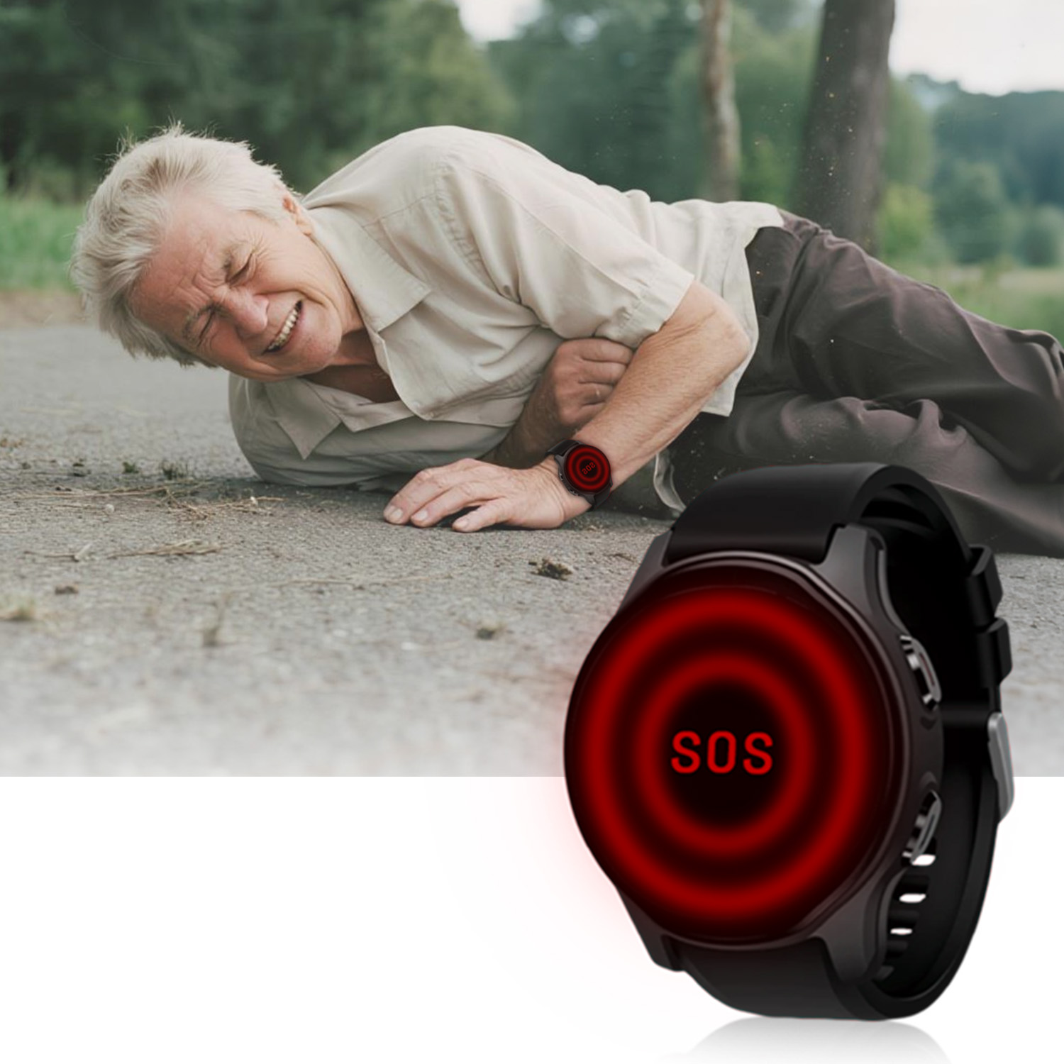 Fall Detection Watch - Nowy inteligentny zegarek z nawigacją GPS